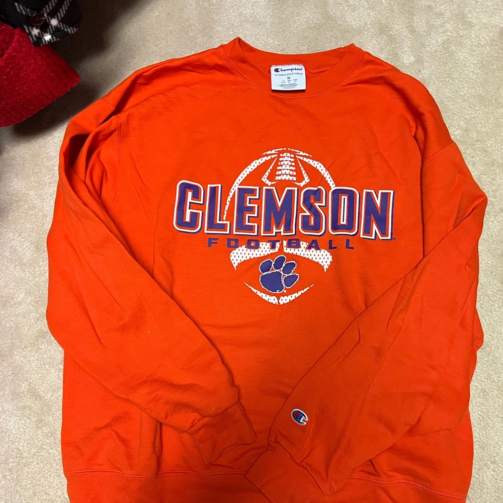Clemson Football sweatshirt, adult XL.